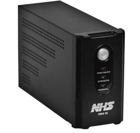 Nobreak NHS Mini III 700VA/350W E.Bivolt / S.120V ou 220V (jumper interno) / Selada 1 x 7Ah Menor preço em Nobreak NHS Mini III 700VA/350W E.Bivolt / S.120V ou 220V (jumper interno) / Selada 1 x 7Ah