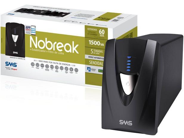 Nobreak Senoidal Interactive 27572 Manager III 1500Va Bivolt - Sms Menor preço em Nobreak Senoidal Interactive 27572 Manager III 1500Va Bivolt - Sms