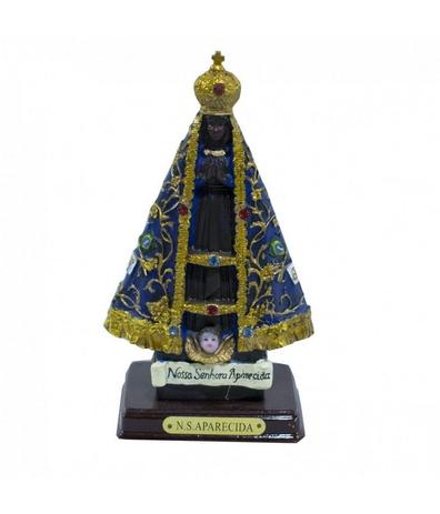 Nossa Senhora Aparecida 15cm - Enfeite Resina - Produtos infinity presentes Menor preço em Nossa Senhora Aparecida 15cm - Enfeite Resina - Produtos infinity presentes