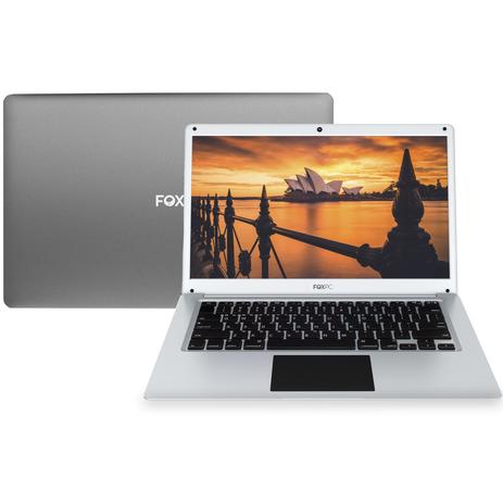 Notebook 14.1” Intel Quad Core 4GB SSD 32GB Wifi Prata FoxPC FPNB32-P1 Menor preço em Notebook 14.1” Intel Quad Core 4GB SSD 32GB Wifi Prata FoxPC FPNB32-P1