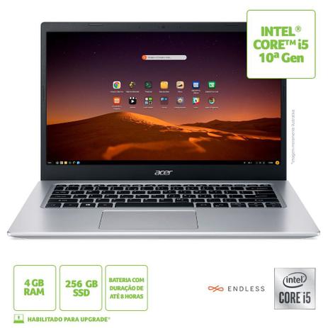 Notebook Acer Aspire 5 A515-54-557C Intel Core I5 4GB 256GB SSD 15,6′ Endless Os