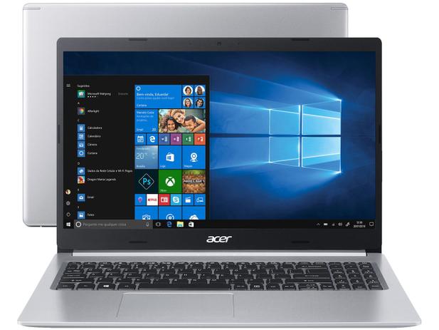 Notebook Acer Aspire 5 A515-54-587L Intel Core i5 - Quad-Core 8GB 256GB SSD 15,6” LED Windows 10