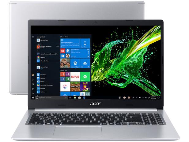 Notebook Acer Aspire 5 A515-54G-52C1 Intel Core i5 - 8GB 512GB SSD 15,6” LED Full HD Placa de Vídeo 2GB