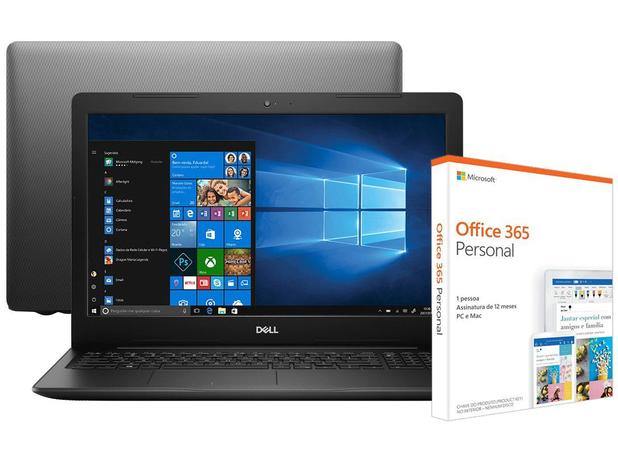 Notebook Dell Inspiron 15 3000 i15-3583-A30P - Intel Core i7 + Pacote Microsoft Office 365 Menor preço em Notebook Dell Inspiron 15 3000 i15-3583-A30P - Intel Core i7 + Pacote Microsoft Office 365