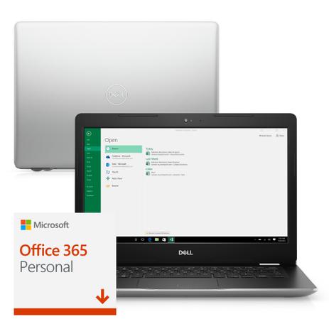 Notebook Dell Inspiron i14-3481-M20F Ci3 4GB 128GB SSD LED HD 14” Win10 McAfee Office 365 Prata Menor preço em Notebook Dell Inspiron i14-3481-M20F Ci3 4GB 128GB SSD LED HD 14” Win10 McAfee Office 365 Prata