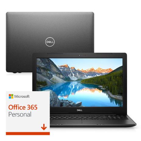 Notebook Dell Inspiron i15-3583-M05F Intel Pentium Gold 4GB 500GB 15.6” Windows 10 Microsoft 365 Preto Menor preço em Notebook Dell Inspiron i15-3583-M05F Intel Pentium Gold 4GB 500GB 15.6” Windows 10 Microsoft 365 Preto