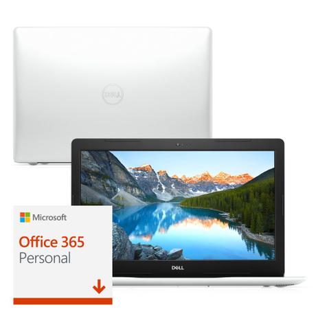 Notebook Dell Inspiron i15-3583-M22F Core i5 8GB 2TB Placa de vídeo 15.6” Windows 10 McAfee Branco Office 365 Menor preço em Notebook Dell Inspiron i15-3583-M22F Core i5 8GB 2TB Placa de vídeo 15.6” Windows 10 McAfee Branco Office 365