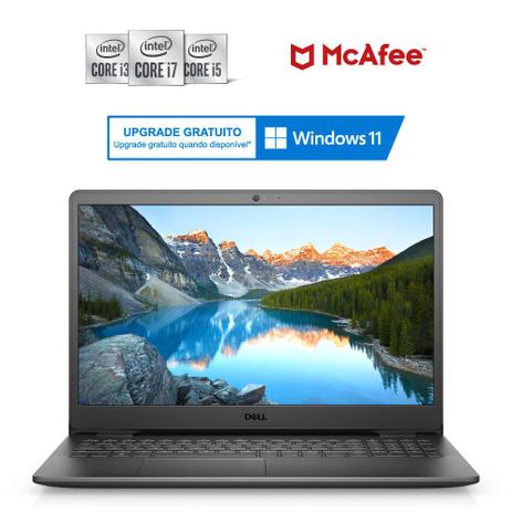 Notebook Dell Inspiron i3501-M25P 15.6 HD 10ª Geração Intel Core i3 4GB 256GB ssd Windows 10 Preto