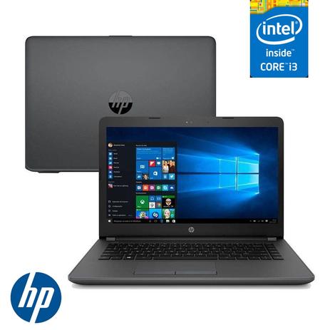 Notebook HP Core i3-7020U 4GB 500GB Tela 14 Windows 10 Home 246 G6 Menor preço em Notebook HP Core i3-7020U 4GB 500GB Tela 14 Windows 10 Home 246 G6