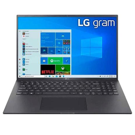 Notebook LG Gram Intel Core i7-1165G7, 16GB RAM, 256GB SSD M.2 NVMe, 16' IPS, Intel Iris Xe, Windows 10 Home, Preto - 16Z90P-G.BH71P2 Menor preço em Notebook LG Gram Intel Core i7-1165G7, 16GB RAM, 256GB SSD M.2 NVMe, 16' IPS, Intel Iris Xe, Windows 10 Home, Preto - 16Z90P-G.BH71P2