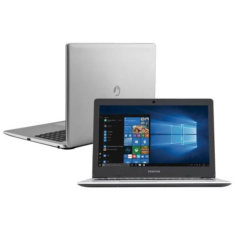 Notebook Positivo Motion 41TA-15, Intel Core i3-6006U, Tela 15.6, HD 1TB, 4GB RAM, Windows 10 Home - Prata Menor preço em Notebook Positivo Motion 41TA-15, Intel Core i3-6006U, Tela 15.6, HD 1TB, 4GB RAM, Windows 10 Home - Prata