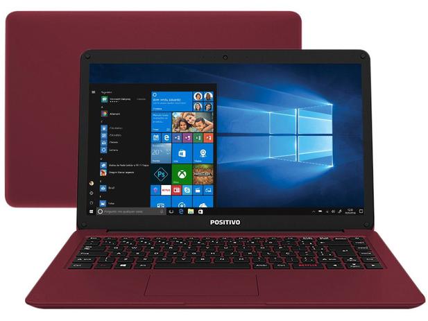 Menor preço em Notebook Positivo Motion Red C464B Intel Dual Core - 4GB 64GB 14” Windows 10