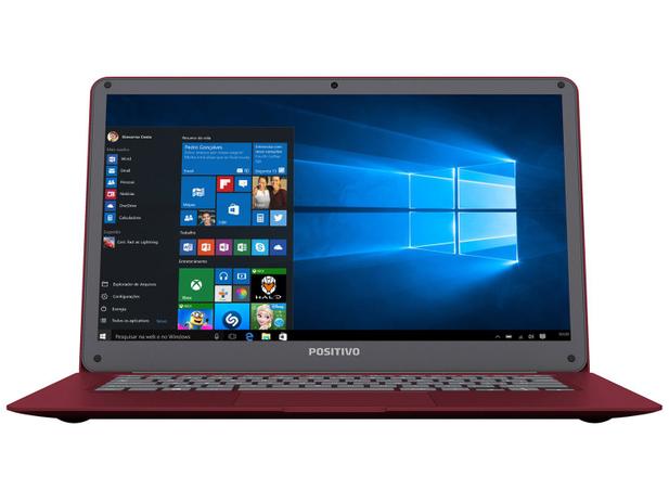 Notebook Positivo Motion Red Q 232A - Intel Quad Core 2GB 32GB LED 14 Windows 10