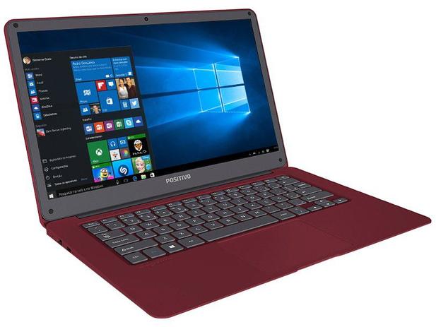 Notebook Positivo Motion Red Q 232A - Intel Quad Core 2GB 32GB LED 14 Windows 10