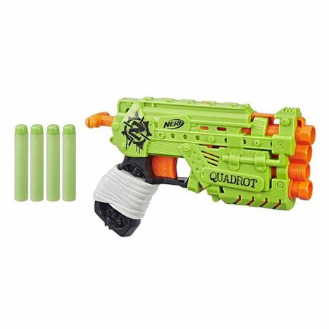 Nova Nerf Zombie Strike Quadrot 4x Elite Hasbro E3062 Menor preço em Nova Nerf Zombie Strike Quadrot 4x Elite Hasbro E3062