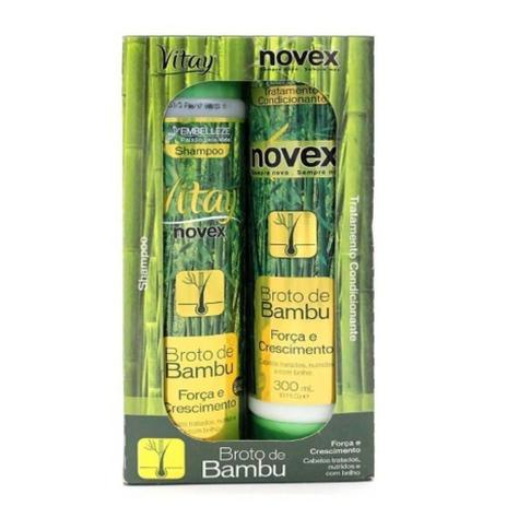 Novex Broto De Bambu Kit Shampoo + Condicionador 300ml Menor preço em Novex Broto De Bambu Kit Shampoo + Condicionador 300ml