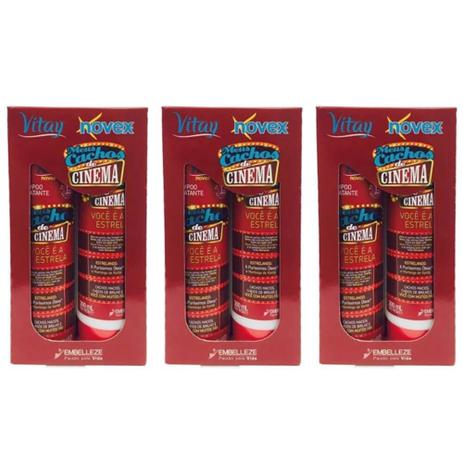 Novex Meus Cachos Cinema Shampoo + Condicionador 300ml (Kit C/03) Menor preço em Novex Meus Cachos Cinema Shampoo + Condicionador 300ml (Kit C/03)