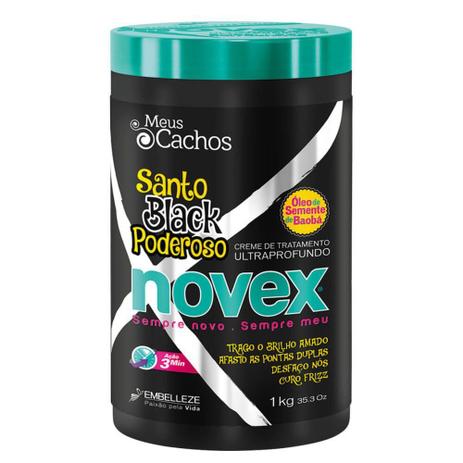 Novex Meus Cachos Santo Black Creme Tratamento 1kg Menor preço em Novex Meus Cachos Santo Black Creme Tratamento 1kg