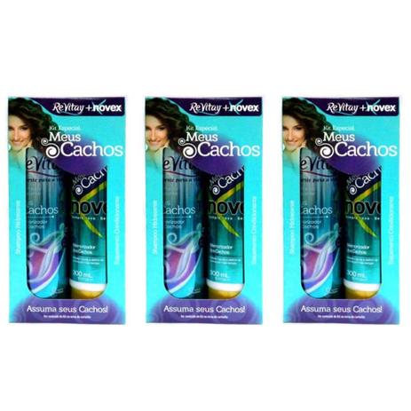 Novex Meus Cachos Shampoo + Condicionador 300ml (Kit C/03) Menor preço em Novex Meus Cachos Shampoo + Condicionador 300ml (Kit C/03)