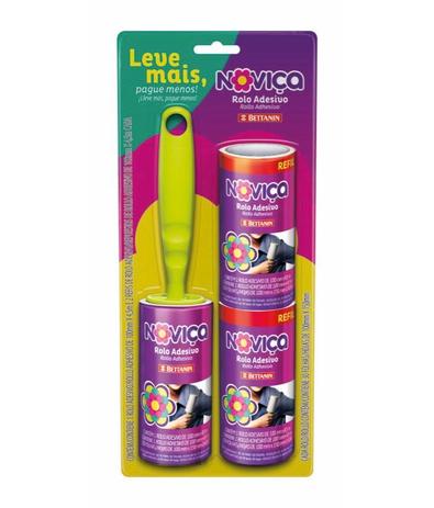 Noviça Conjunto Rolo Adesivo 2 Refil - Bettanin Menor preço em Noviça Conjunto Rolo Adesivo 2 Refil - Bettanin