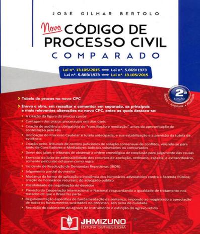 Novo Codigo De Processo Civil Comparado - 02 Ed - Jh mizuno Menor preço em Novo Codigo De Processo Civil Comparado - 02 Ed - Jh mizuno