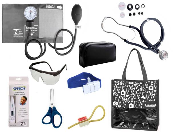 Novo Kit Aparelho De Pressão com Estetoscópio Rappaport Premium Completo - Grafite Menor preço em Novo Kit Aparelho De Pressão com Estetoscópio Rappaport Premium Completo - Grafite
