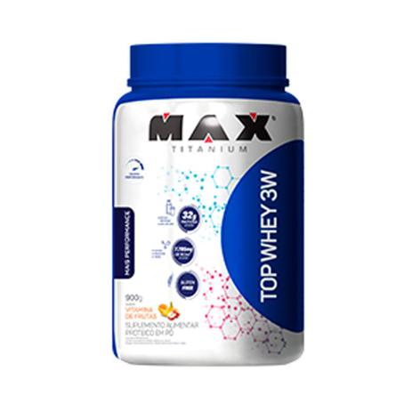 Menor preço em Novo Top Whey Vitamina de Frutas 900g - Max Titanium