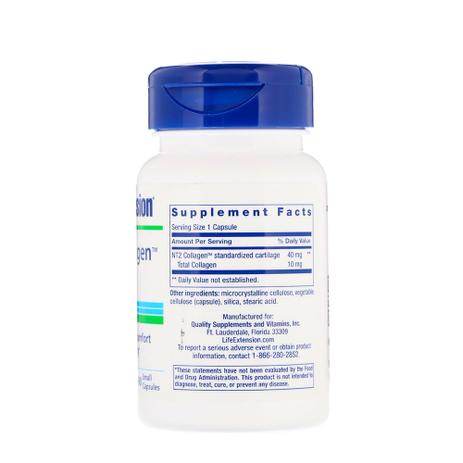 NT2 Collagen (60 Cápsulas) Life Extension é boa?