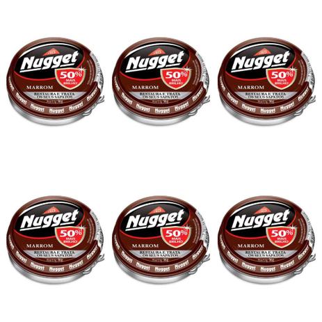 Nugget Cera Em Pasta Marrom 36g (Kit C/06) Menor preço em Nugget Cera Em Pasta Marrom 36g (Kit C/06)