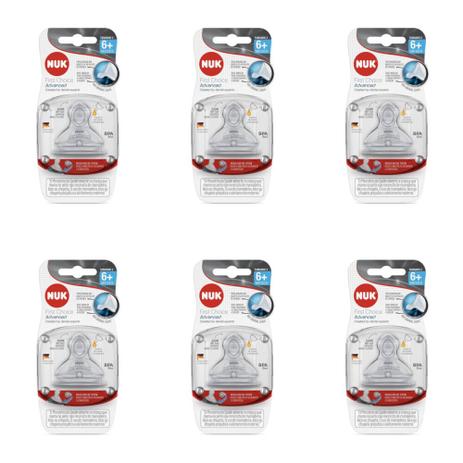 Nuk First Choice Advanced Bico De Mamadeira Silicone N2 (Kit C/06) Menor preço em Nuk First Choice Advanced Bico De Mamadeira Silicone N2 (Kit C/06)