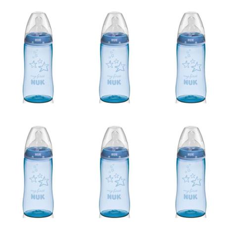 Nuk (PA7055-2B) My First S2 Mamadeira Boy 300ml (Kit C/06) Menor preço em Nuk (PA7055-2B) My First S2 Mamadeira Boy 300ml (Kit C/06)