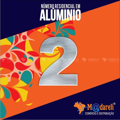 Número Residencial em Alumínio Espelhado - 7cm altura - Decore Menor preço em Número Residencial em Alumínio Espelhado - 7cm altura - Decore