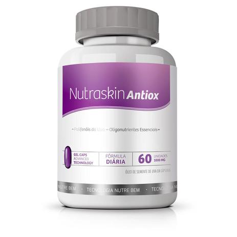 Nutraskin Antiox Ekobé Suplemento Polifenóis Uva 60 Cápsulas - Ekobe Menor preço em Nutraskin Antiox Ekobé Suplemento Polifenóis Uva 60 Cápsulas - Ekobe