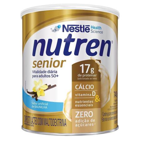 Nutren Senior Baunilha 740g Complemento Alimentar Nestlé Health Science Menor preço em Nutren Senior Baunilha 740g Complemento Alimentar Nestlé Health Science