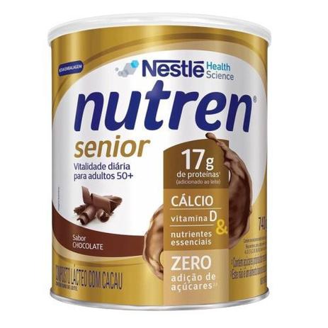 Nutren Senior Chocolate 740g - Nestlé Menor preço em Nutren Senior Chocolate 740g - Nestlé