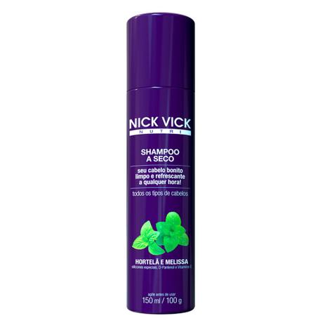 Nutri-Hair Hortelã e Melissa Nick Vick - Shampoo a Seco Menor preço em Nutri-Hair Hortelã e Melissa Nick Vick - Shampoo a Seco