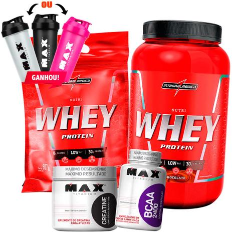 Nutri Whey Protein Bcaa Creatina Coq Max Ttianium Integralme - Max titanium é boa?