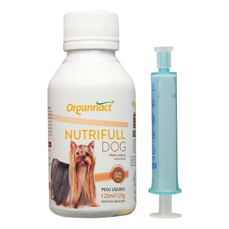 Nutrifull Dog 120ml Suplemento alimentar - Organnact Menor preço em Nutrifull Dog 120ml Suplemento alimentar - Organnact