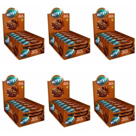 Nutry Barra De Cereal Bolo De Chocolate C/24 (Kit C/06) Menor preço em Nutry Barra De Cereal Bolo De Chocolate C/24 (Kit C/06)