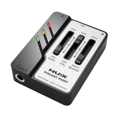 Nux - Interface de Audio Portátil Com USB Para Guitarra Pocket Port Menor preço em Nux - Interface de Audio Portátil Com USB Para Guitarra Pocket Port