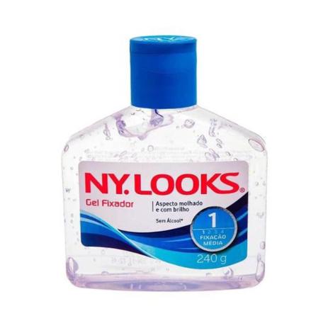 Ny Looks Fixação Média Gel Incolor 240g Menor preço em Ny Looks Fixação Média Gel Incolor 240g