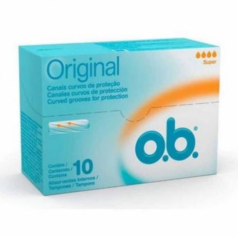 O.B Absorvente Íntimo Super C/10 Menor preço em O.B Absorvente Íntimo Super C/10