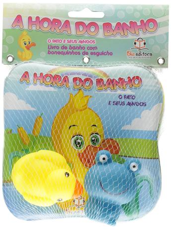 O Pato e seus amigos: Livro de banho com bonequinhos de esguicho - Blu Menor preço em O Pato e seus amigos: Livro de banho com bonequinhos de esguicho - Blu