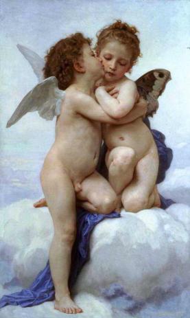 O Primeiro Beijo - William Bouguereau - Tela 60x100 Para Quadro - Santhatela é boa?