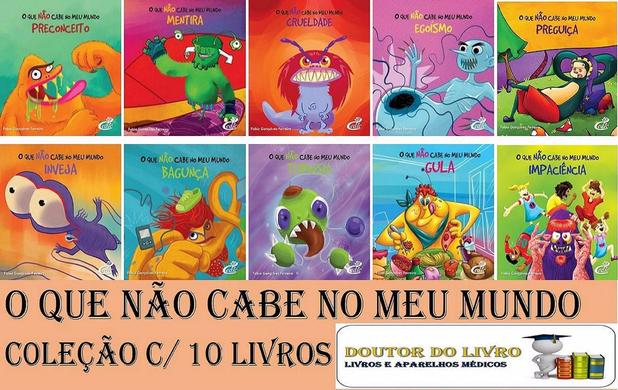 O Que Não Cabe No Meu Mundo 10 Livros Formato 21x28cm - Bom Bom Books Menor preço em O Que Não Cabe No Meu Mundo 10 Livros Formato 21x28cm - Bom Bom Books