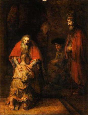 O Retorno do Filho Pródigo - Rembrandt - Tela 60x78 Para Quadro - Santhatela Menor preço em O Retorno do Filho Pródigo - Rembrandt - Tela 60x78 Para Quadro - Santhatela