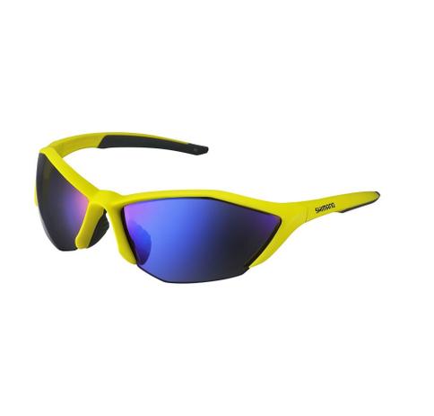 Óculos Ciclismo Shimano CE-S61R Amarelo Fluorescente Lente Azul Escuro Espelhado Menor preço em Óculos Ciclismo Shimano CE-S61R Amarelo Fluorescente Lente Azul Escuro Espelhado