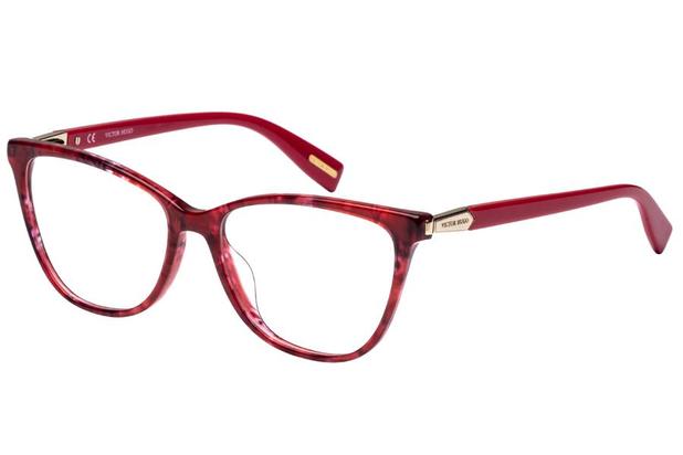 Óculos de Grau Victor Hugo VH1767 0877/53 Vermelho Mesclado Menor preço em Óculos de Grau Victor Hugo VH1767 0877/53 Vermelho Mesclado