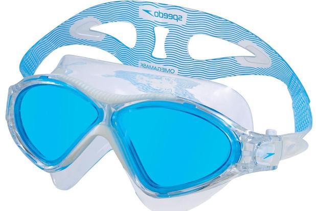 Óculos de Natação Omega Swim Mask Branco/Azul - Speedo Menor preço em Óculos de Natação Omega Swim Mask Branco/Azul - Speedo
