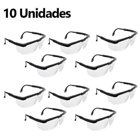 Óculos de Proteção com Certificado Saúde Hospital Policarbonato Incolor - Kit com 10 Unidades - Poli-Ferr é boa?